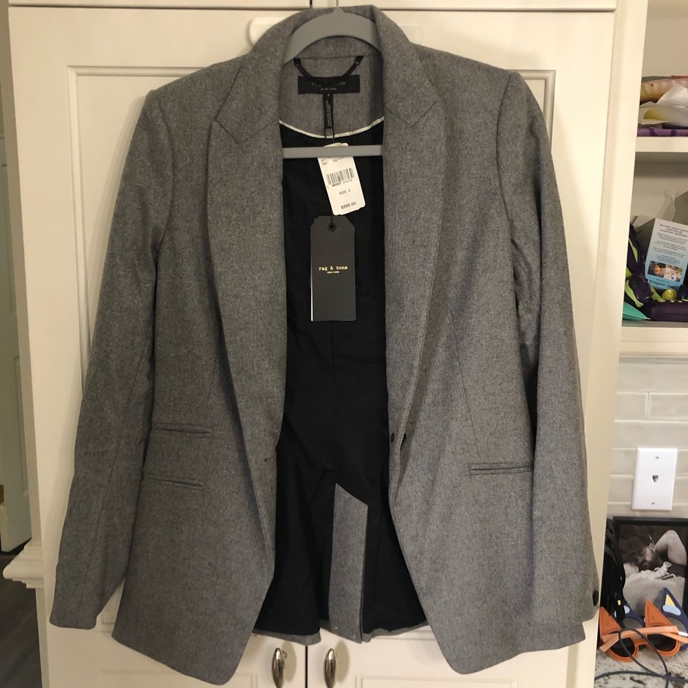 NWT Rag & Bone Classic Gray Blazer